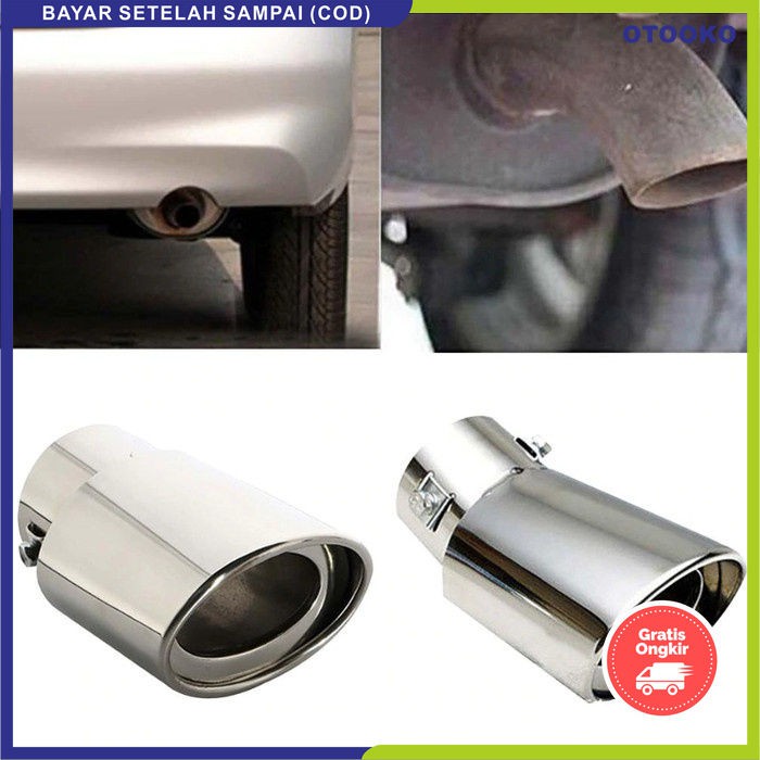 Knalpot uung universal Muffler all mobil  Muffler cutter buntut Cover Dekorasi ujung Knalpot Mobil Universal