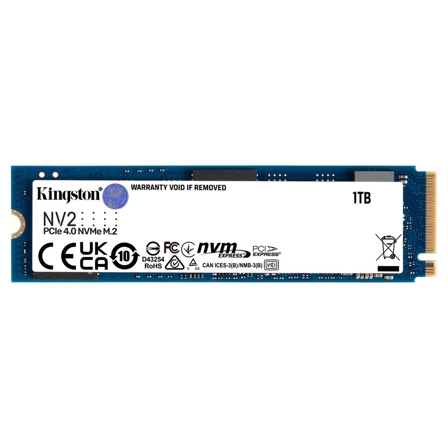 Kingston NV2 SSD Internal 1TB M.2 NVMe 2280 Gen 4x4