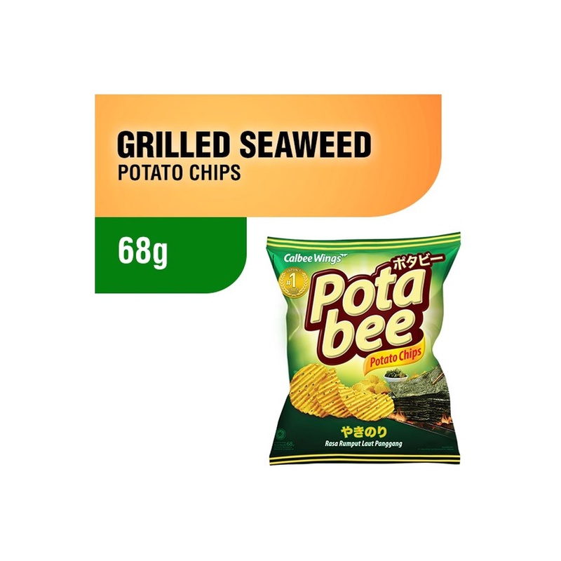 

Potabee Snack Potato Chips Seaweed 68G - Alhanan/04