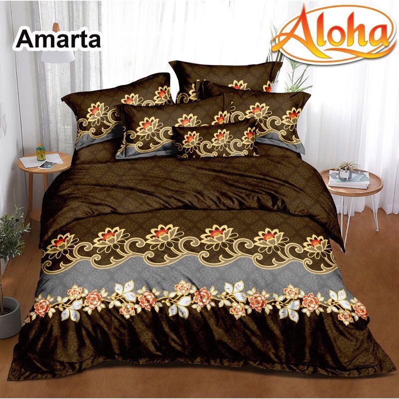 (BISA COD) SPREI INTERNAL ALOHA UK 180*200 CM DIJAMIN TIDAK LUNTUR