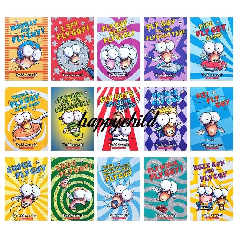 High quality 4-10 age like buzz boy and fly guy 19 books/full color/humourous/happychild