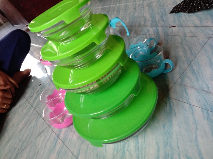 Terlaris Mangkok Kaca Tebal 5 Susun