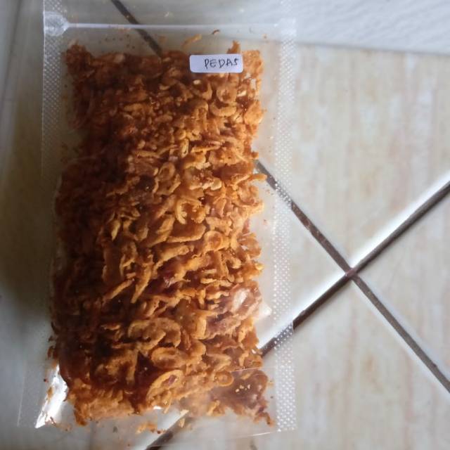 

Bawang gorek kriuk PEDAS (home made)