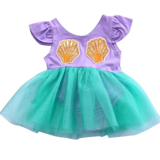 Dress Mermaid Bayi Anak Perempuan Import Termurah