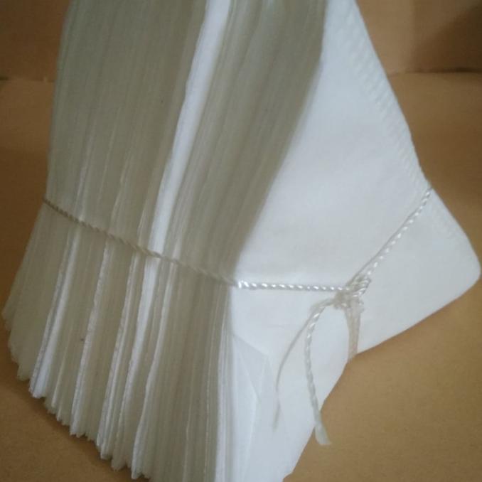 

[[BISA COD]] Kantong teh celup kosong segita 1 ikat 500 pcs ukuran 9 cm sama sisi TERUJI Kode 591