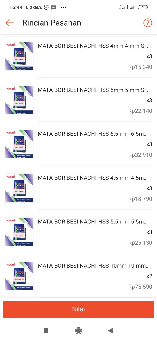 Mata Bor Besi Nachi Hss 8mm 8 Mm Straight Drills 8.0 8.0mm 8,0 8,0mm