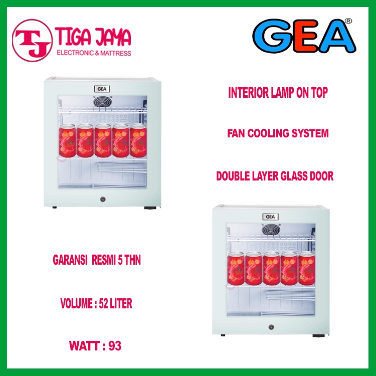 GEA EXPO-50FD SHOWCASE KULKAS KACA EXPO50 KULKAS MINI DISPLAY KULKAS