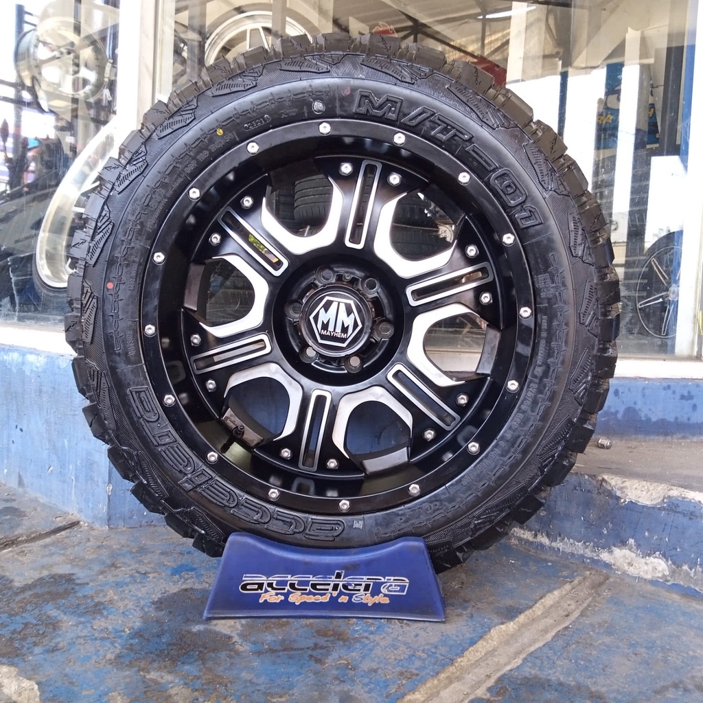 velg murah bekas berkualitas myhem ring 20x9 pcd 6x139 seken bekas like new ban thn 2021 pajero fort