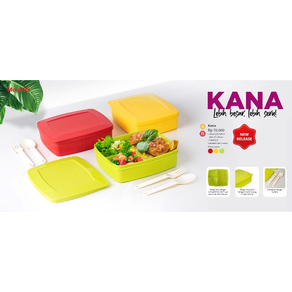 Moorlife Kana + Tas/Kotak Bekal/Lunch Box/Hampers