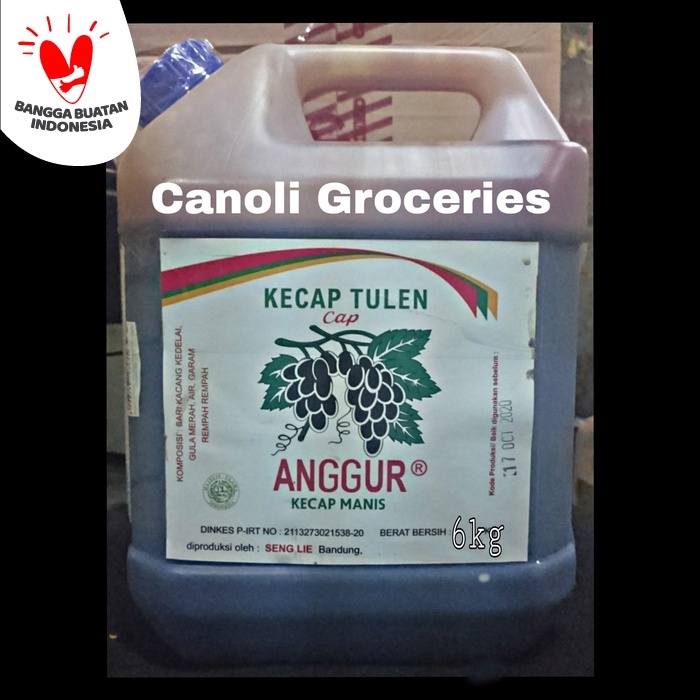 

Kecap Anggur Manis 6lt Seng Lie Bandung Kecap Cap Anggur