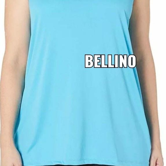 Singlet Wanita Jumbo LD 115cm Tanktop Jumbo XXL Teng top XXL Tentop  Tali Lebar Big Size-tali kecil biru