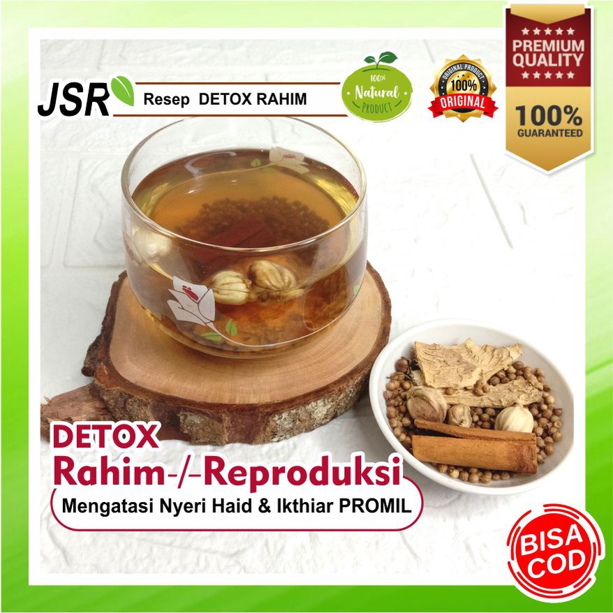 

DETOX RAHIM / REPRODUKSI Resep JSR untuk PROMIL & MASALAH KEWANITAAN uk. SACHET , 100% REMPAH ALAMI