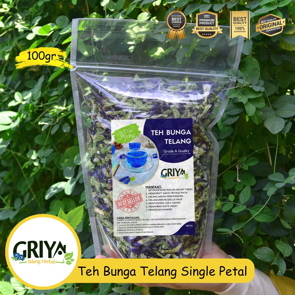 

Bunga Telang Kering (Single Petal) 100gr