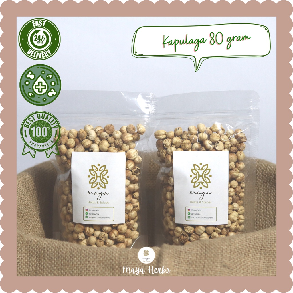 

Kapulaga Kering 80 gram ( Kapol / Kapulogo / Elettaria Cardamomum )