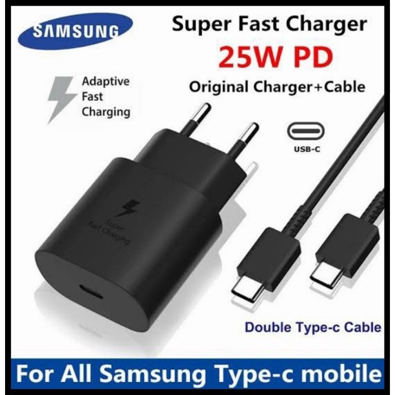 CHARGER SAMSUNG SUPER FAST CHARGING 25W DAN 45W  TYPE-C TO C ORIGINAL