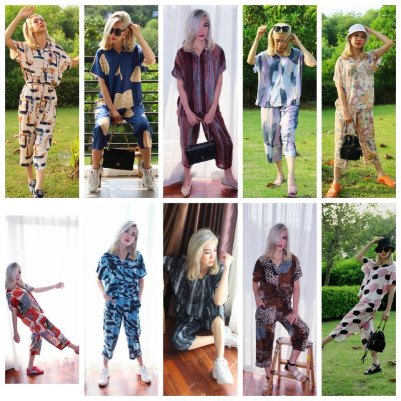 setelan rayon premium/ setelan kekinian / setelan kemeja rayon/ setelan busui/ setcel/ oneset rayon