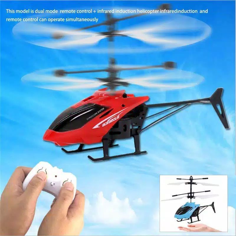 (PROMO) MAINAN ANAK HELIKOPTER SENSOR TANGAN + REMOT