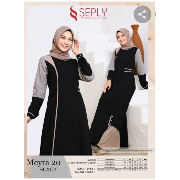 GAMIS SEPLY MEYRA 20 BLCAK