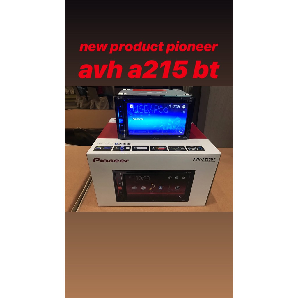 PIONEER AVH A 215 BT NEW PRODUCT 2019 GARANSI RESMI PIONEER