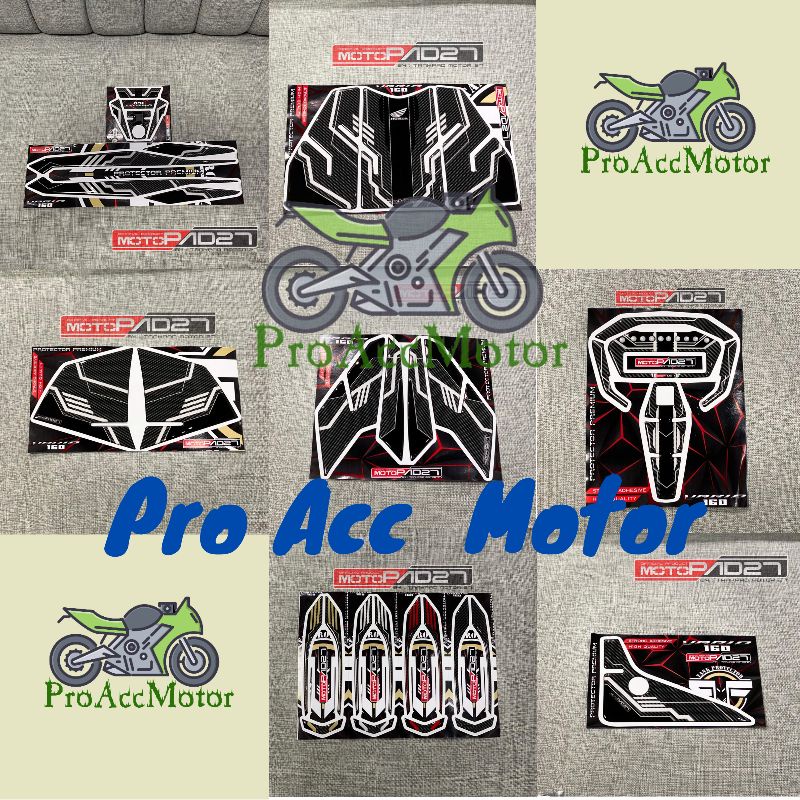 Motopad27 Stiker Resin Timbul Fullset All New Vario 160 2022 Super Premium