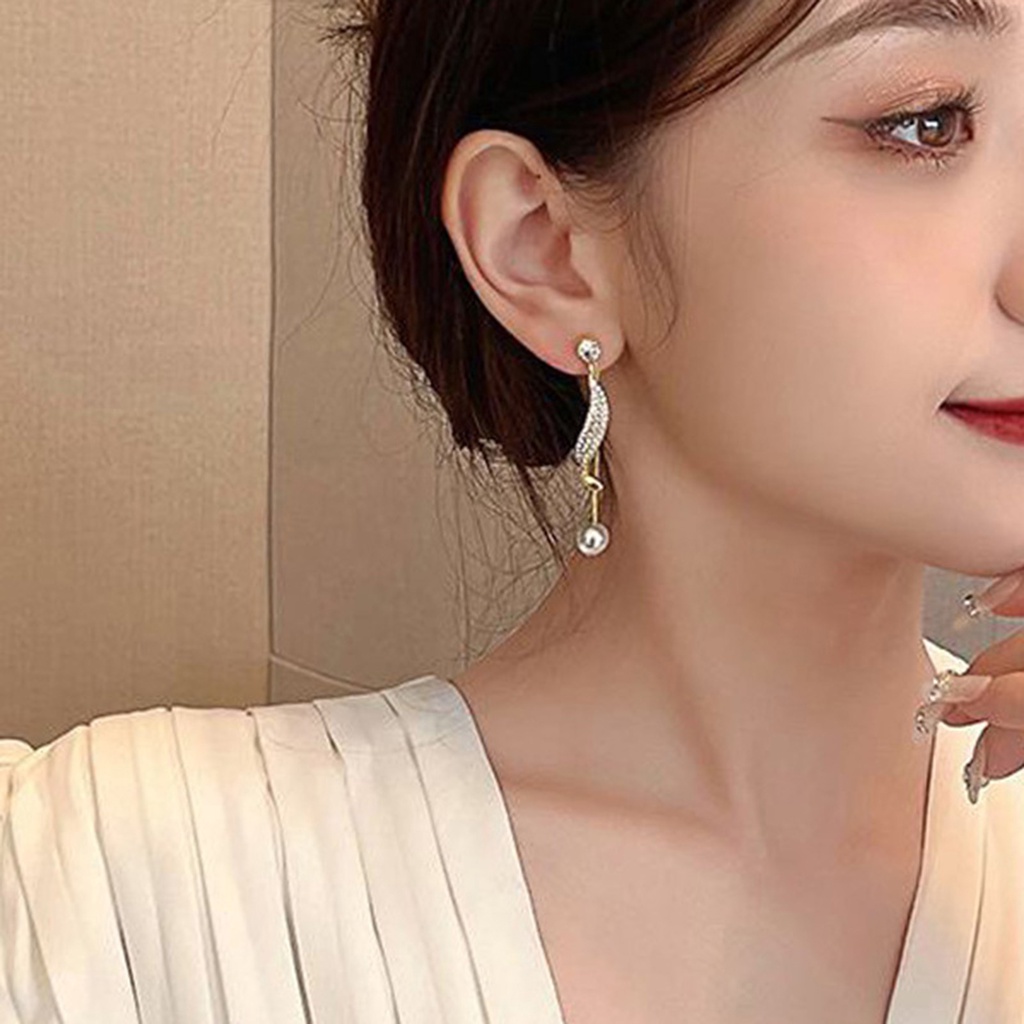 Hu Hu Hu Hu Hu Alat Bantu Pasang Kacamata♡ 1 Pasang Anting Stud Rumbai Geometris Gaya Korea Untuk Pesta Cocktail