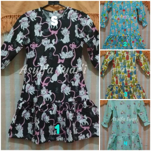 Gamis Katun Anak Rempel Bawah