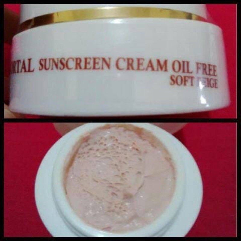 IMMORTAL SUNSCREEN CREAM OIL FREE SOFT BEIGE