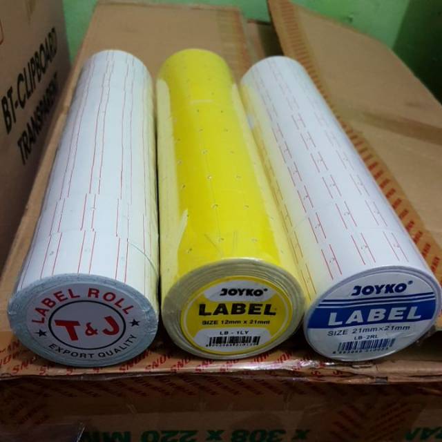 

kertas label roll 1 line isi 10 Roll