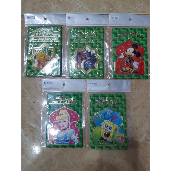

Amplop Lebaran Idul Fitri Karakter Kelap-Kelip 1 Pack (Isi 6)