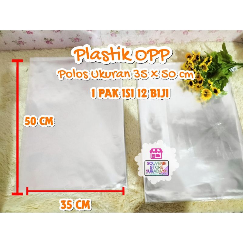 Plastik OPP polos ukuran 35 x 50 cm || Plastik OPP || OPP polos || Plastik Tas || Plastik ukuran 35cm || Plastik souvenir