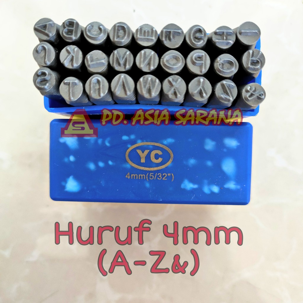 

[4mm] Mata Ketok Huruf Alphabet Set YC / Stamp Letter Punch A-Z&