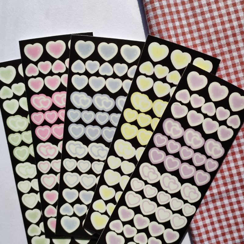 eystudios - Dreamy Heart Kisscut Sticker Love For Journaling / Polcos (BACA DESKRIPSI)