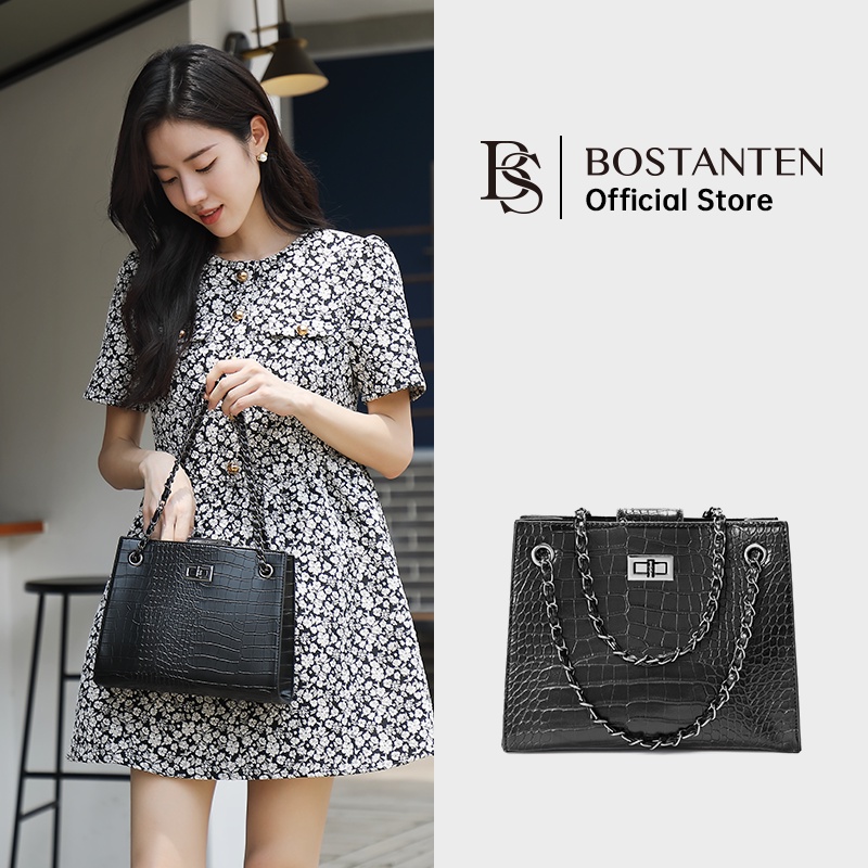 Bostanten Tas Wanita Tas Tote Tas Selempang Wanita Tas Gaya Bisnis Fashion Wanita