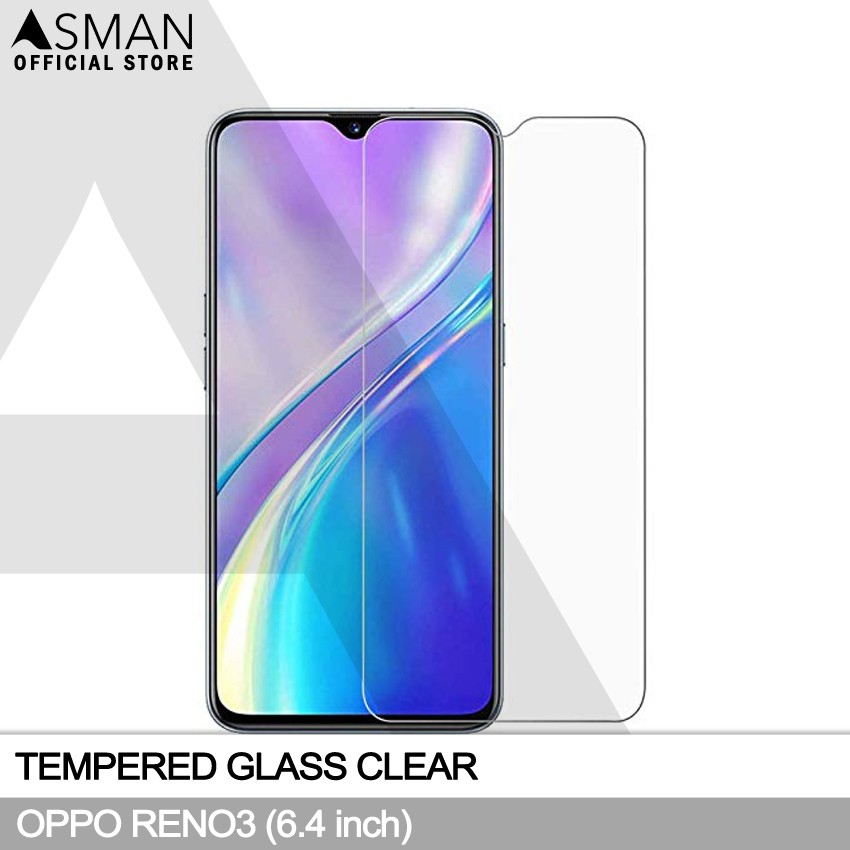 Tempered Glass OPPO Reno 3 (6.4&quot;) | Anti Gores Pelindung Layar Kaca - Bening