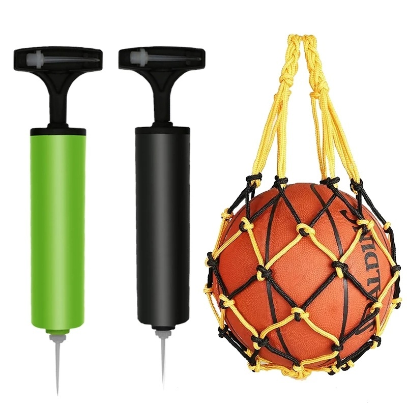 Pompa Angin Manual Bahan Plastik + Jarum Metal Untuk Balon / Bola Sepak / Basket / Ban Renang / Pantai