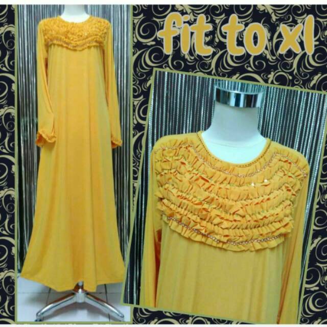 OBRAL!!!  Gamis jersey SWAROVSKY