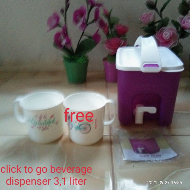 Click to go beverage dispenser