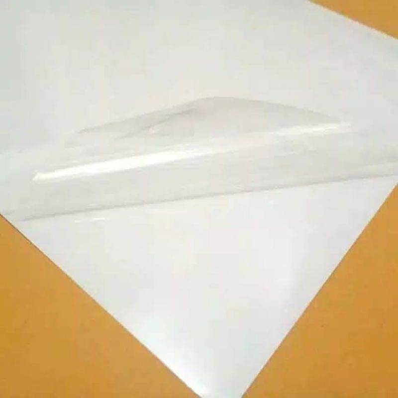 

Vinyl Transparan Print A4 inkjet/ Vinyl Putih Glossy A4 inkjet/Vinyl matte transparan inkjet A4/ Vinyl Laminasi A4