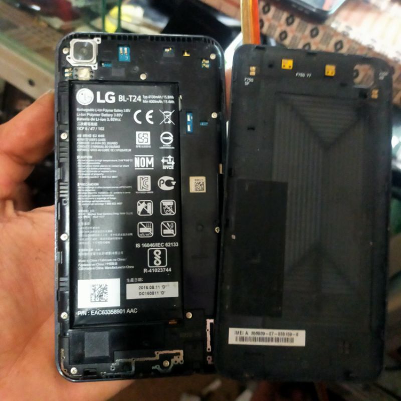LG X POWER (K220) MINUS LCD MESIN HIDUP NORMAL. POLA/SANDI ANGGAP BONUS