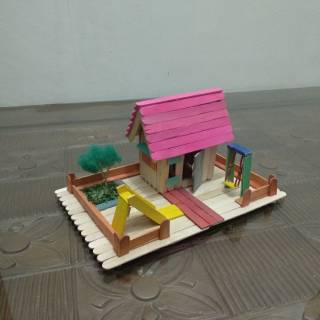 Gambar Miniatur Rumah Pohon Dari Stik Es Krim Temukan Contoh