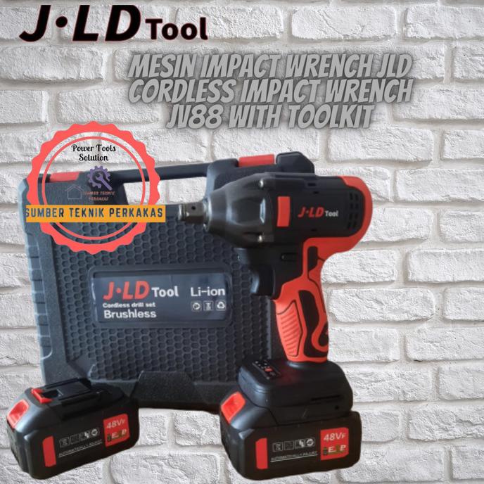 CORDLESS IMPACT WRENCH J88 BRUSHLESS JLD TOOL//IMPACT WRENCH 2 BATRAI