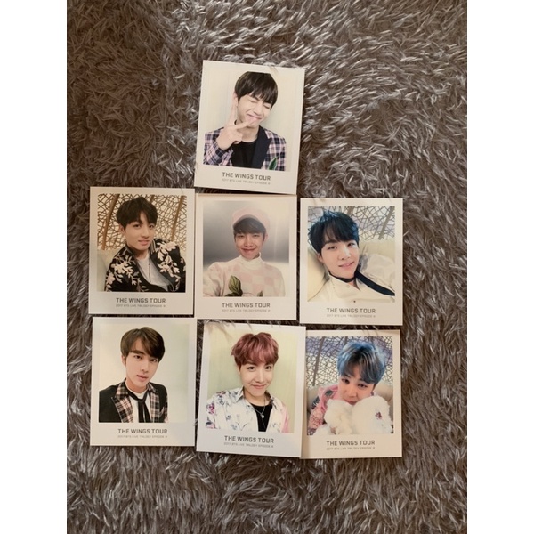 THE WINGS TOUR 2017 BTS LIVE TRILOGY EPISODE III PHOTO TICKET BINDER ALBUM POLAROID PHOTOCARD PC POL