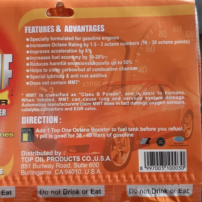 Top 1 Octane Booster Tablet Untuk Mobil Hemat Bbm Shopee Indonesia