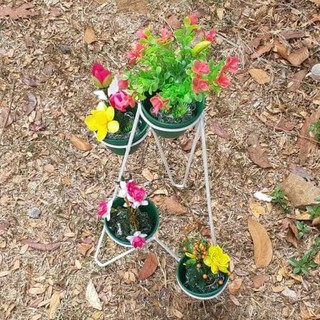 New Rak  Standing Pot Bunga  Kaktus  Mini  Lobang 4 Diameter 