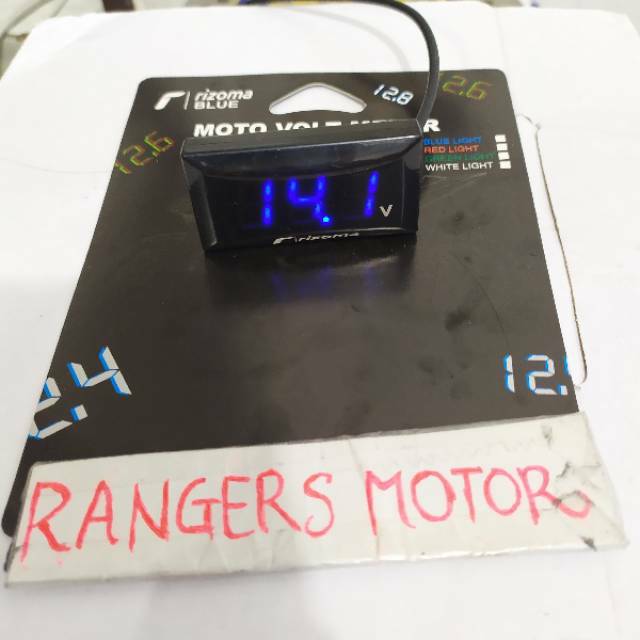 VOLT METER AKI RIZOMA VOLT METER PENGUKUR AKI RIZOMA WARNA BIRU