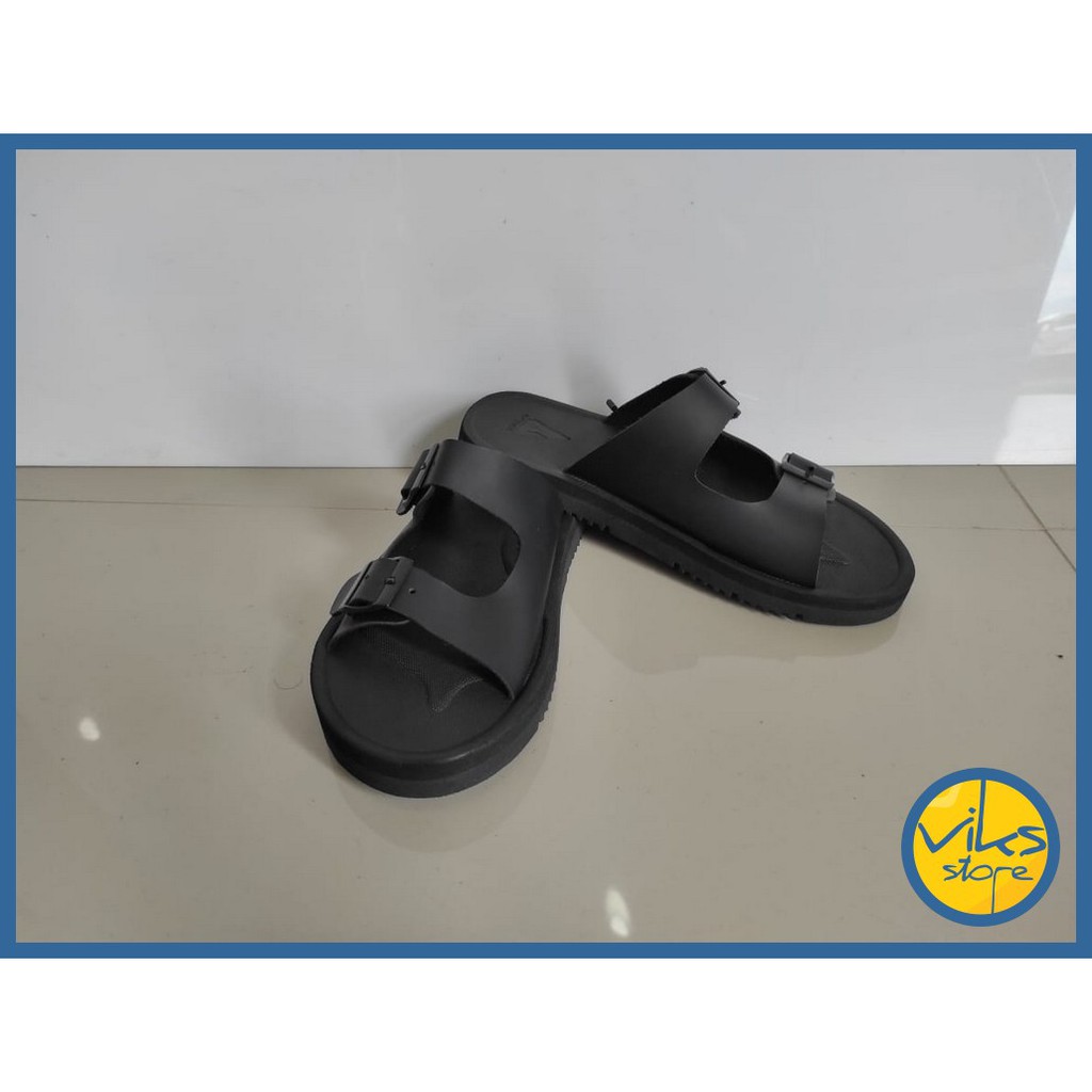 Sendal Flip Flop | Sandal Santai | Sendal Jepit Hitam Pria Cowok Distro Kuzatura Original Lokal