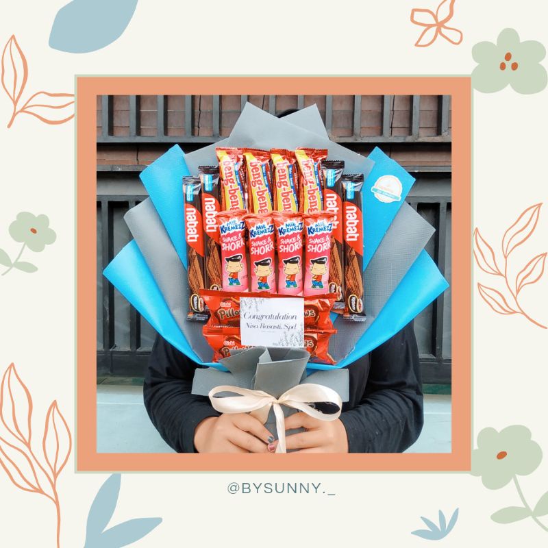 

BUKET SNACK / BOUQUET SNACK / BUKET WISUDA / kado ulang tahun