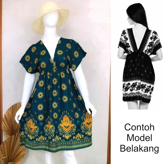 Sexy Lingerie Dress Murah Baju Tidur Motif Batik SW094-18