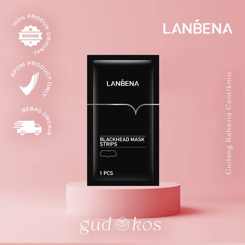 LANBENA BLACKHEAD MASK STRIPS, WHITE DEEP CLEANSING REMOVER &amp; Masker Komedo Bamboo Charcoal Blackhead Pembersih Komedo