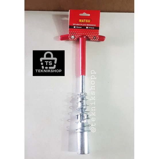 KUNCI BUSI FLEXIBLE 16MM MATSU / SPARK PLUG WRENCH MATSU 16 MM / KUNCI BUSI T TYPE SOCKET FLEKSIBEL